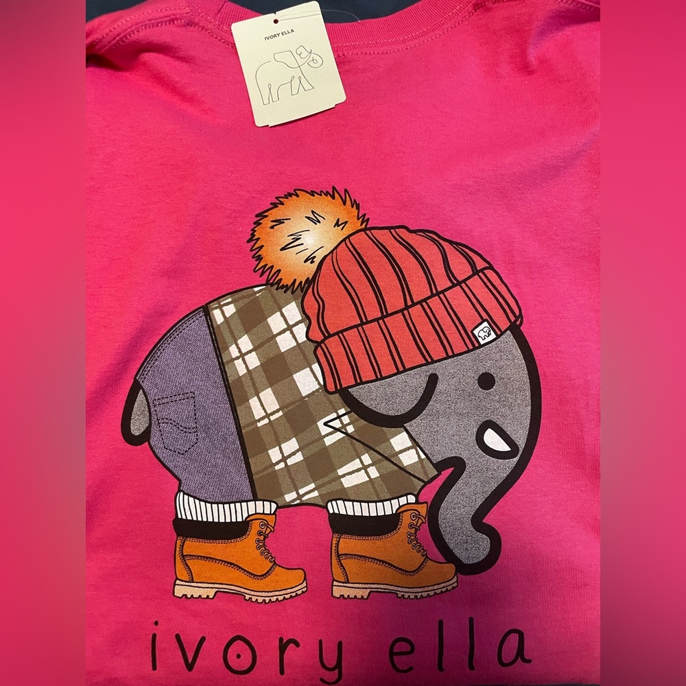 Long Sleeve Pink Ivory Ella Fall Feelings Shirt